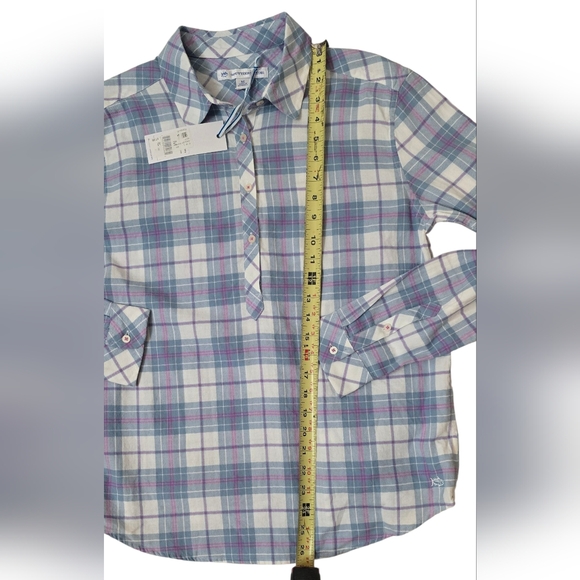 NWT Southern Tide Hadley Plaid Shirt Size M - Picture 6 of 9